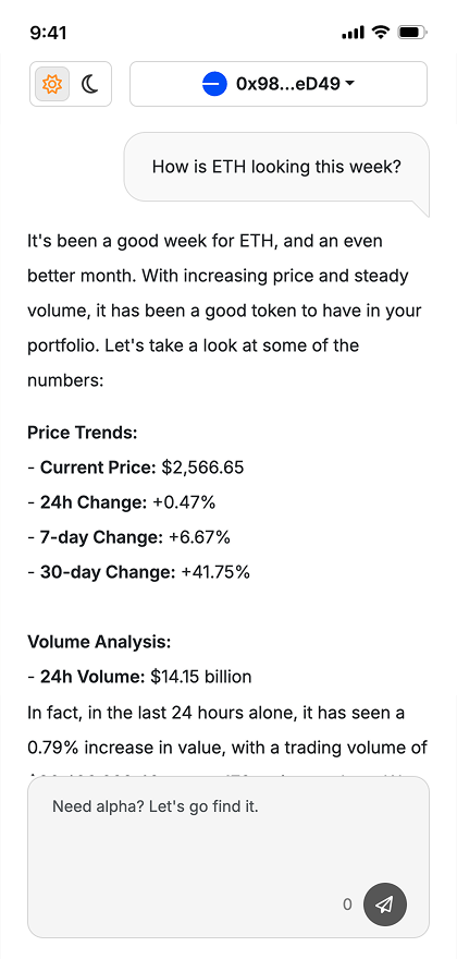 TradeGPT Demo Image